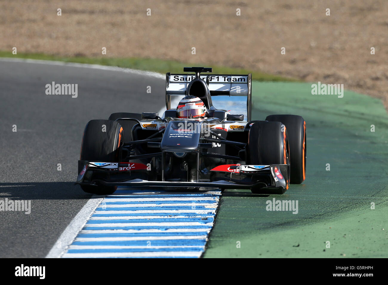 Formel 1 - Testtag 2 - Circuito de Jerez. Niko Hulkenberg, Sauber Stockfoto