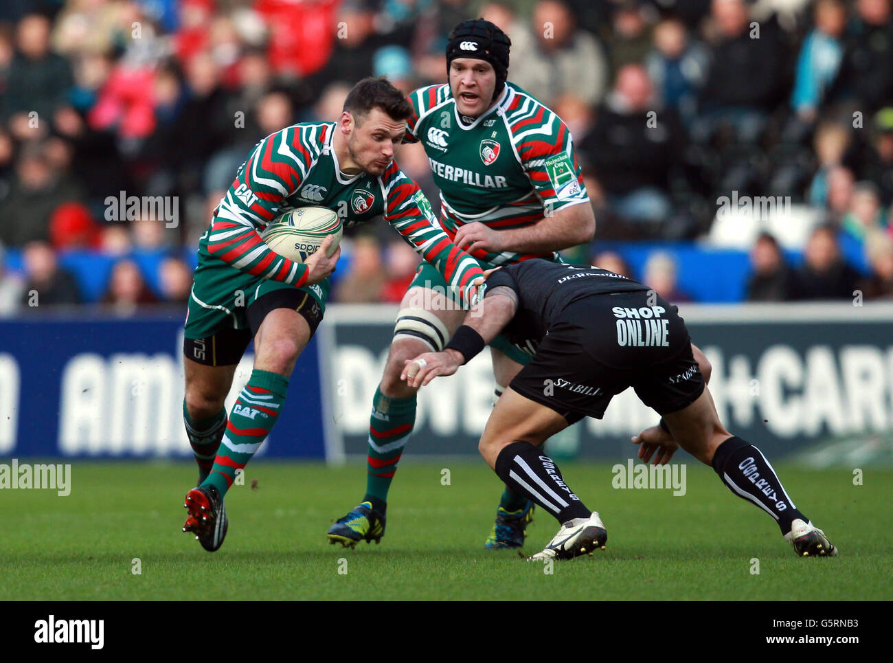 Rugby-Union - Heineken Cup - zwei Pool - Fischadler V Leicester Tigers - Liberty Stadium Stockfoto