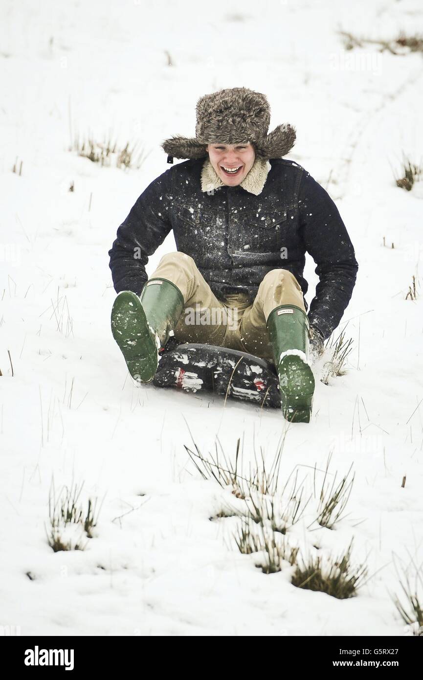 Winterwetter - 17 Januar Stockfoto