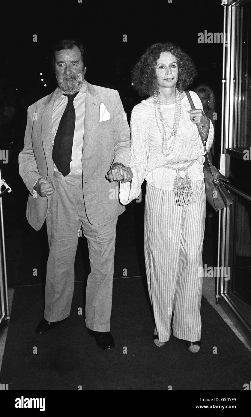 Sarah Miles vereint mit Ex-Mann Stockfoto