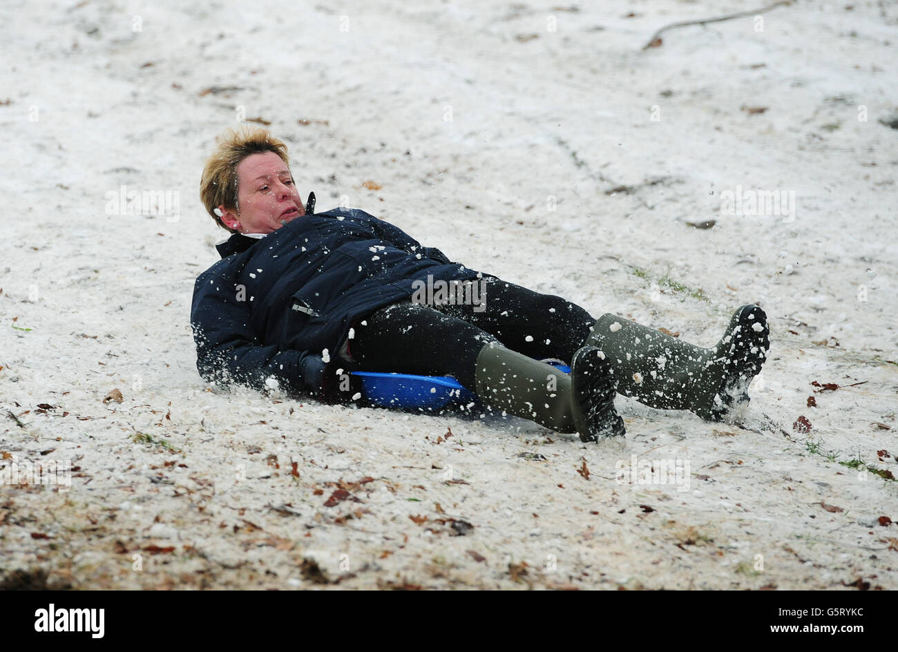 20. Jan Winterwetter Stockfoto