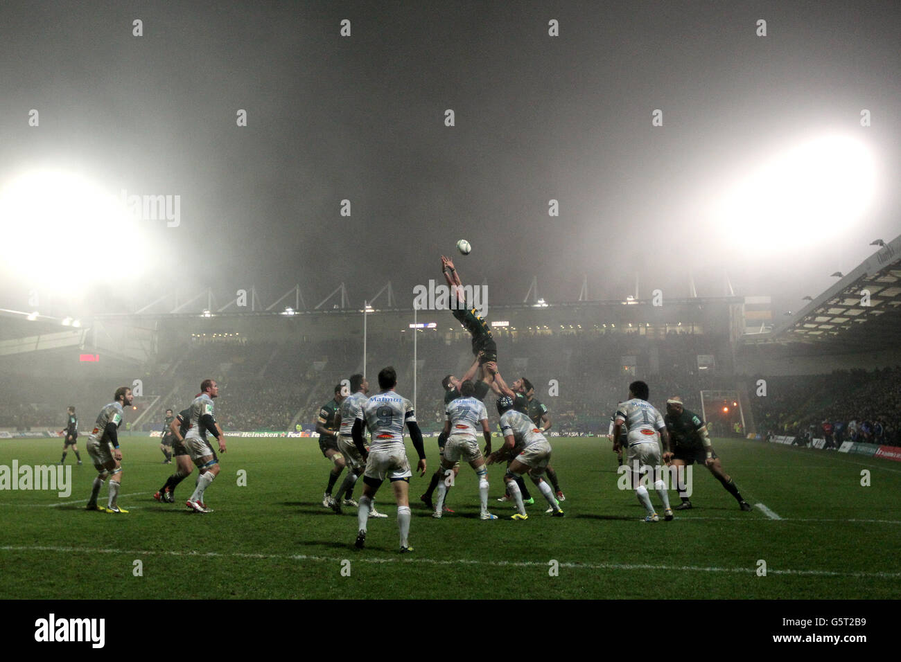 Rugby-Union - Heineken Cup - vier Pool - Northampton Saints V Castres - Franklins Gärten Stockfoto