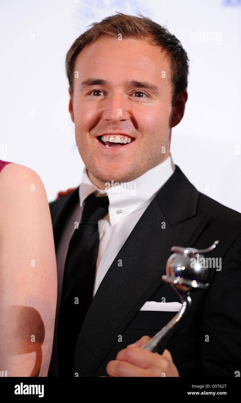 Alan Hallsall im Presseraum bei den National Television Awards 2013 in der O2 Arena, London. Stockfoto