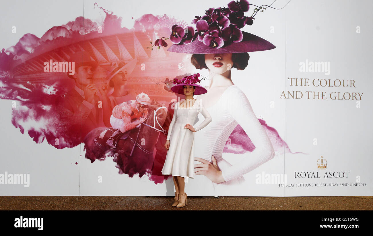 Victoria Pendleton startet die Royal Ascot the Color and the Glory Kampagne im Hyde Park, London. Stockfoto