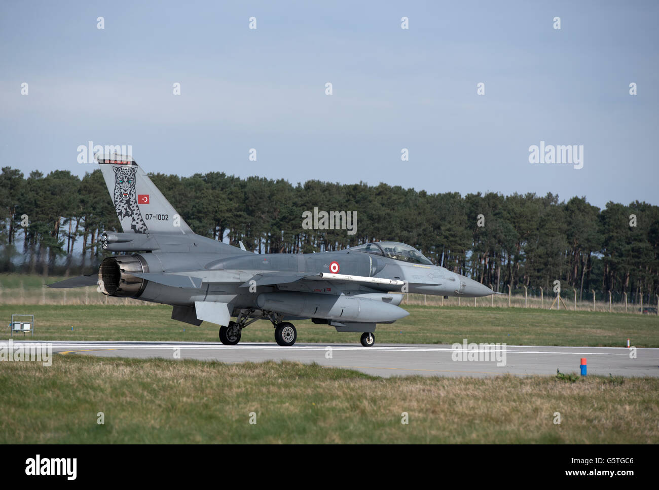 Türkische Luftwaffe General Dynamics F16 Single seat Fighter Jet serielle Reg 07-1002 gemeinsame ...