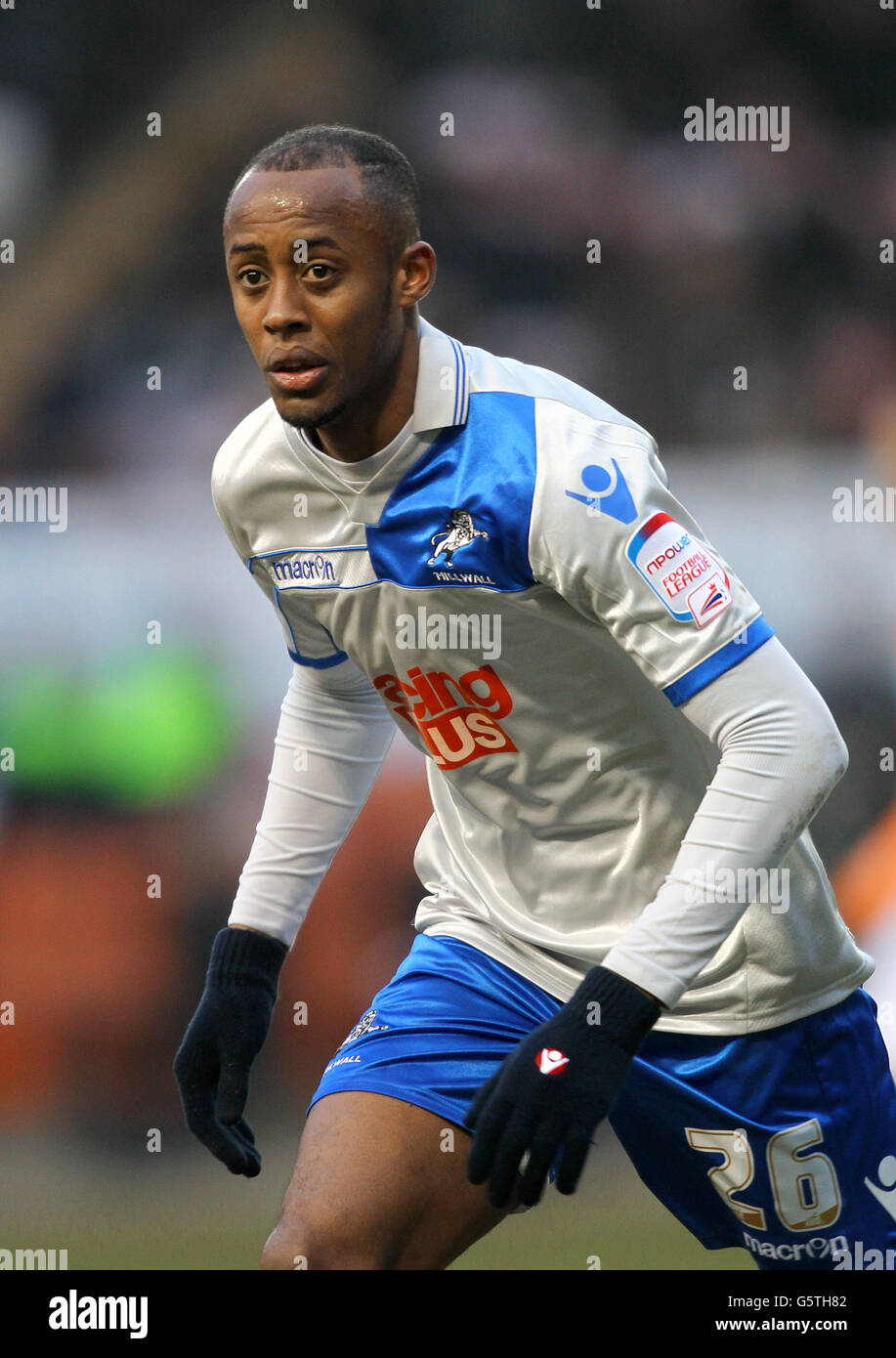 Fußball - npower Football League Championship - Blackpool / Millwall - Bloomfield Road. Jimmy Abdou, Millwall Stockfoto