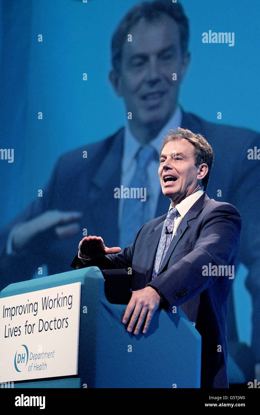 Budget Tony Blair Stockfoto