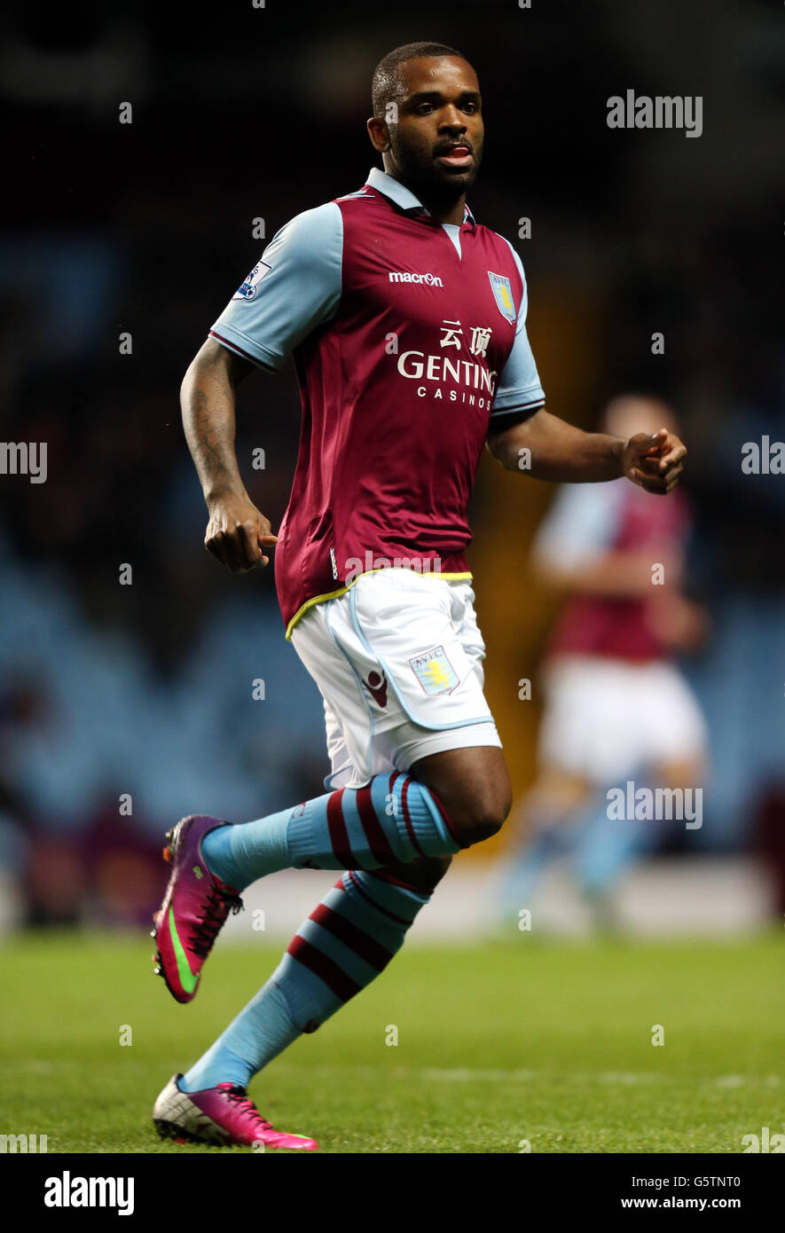 Darren Bent von Aston Villa während des Spiels der Barclays Premier League in Villa Park, Birmingham. DRÜCKEN Sie VERBANDSFOTO. Bilddatum: Dienstag, 29. Januar 2013. Siehe PA Story SOCCER Villa . Bildnachweis sollte lauten: David Davies/PA Wire. Stockfoto