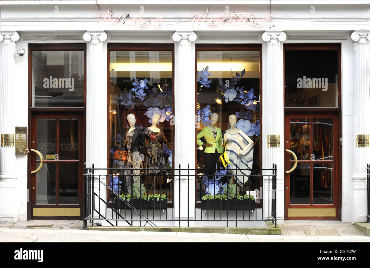 Stock Bild von Vivienne Westwood Shop in der Conduit Street, London. Stockfoto