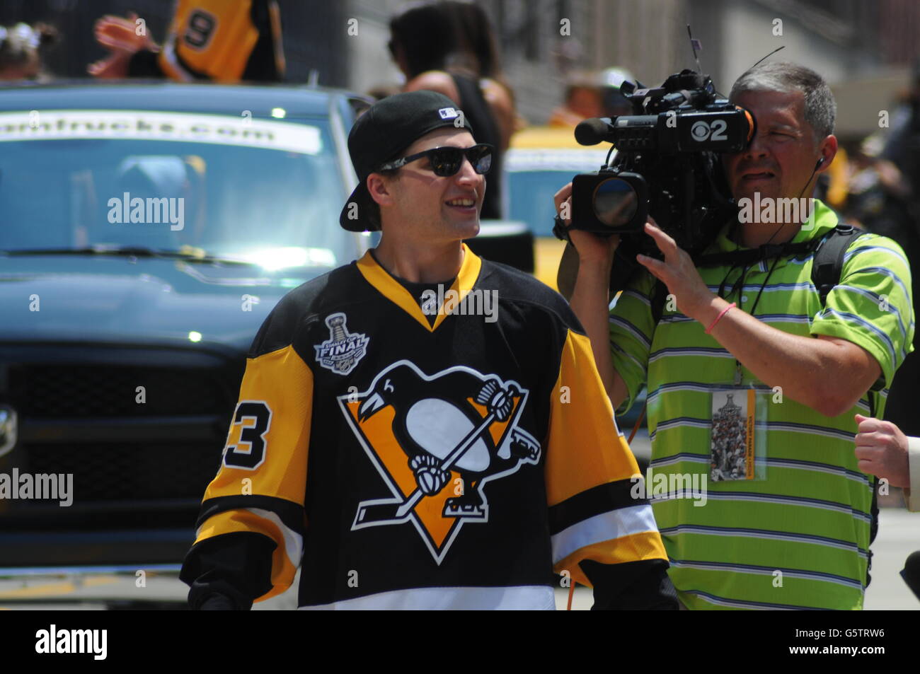 Pittsburgh Penguins Stanley Cup Siegesparade Juni 2016 Stockfoto