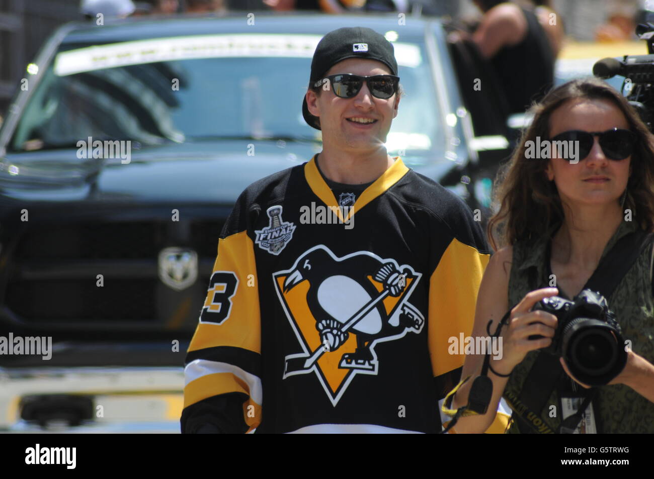 Pittsburgh Penguins Stanley Cup Siegesparade Juni 2016 Stockfoto