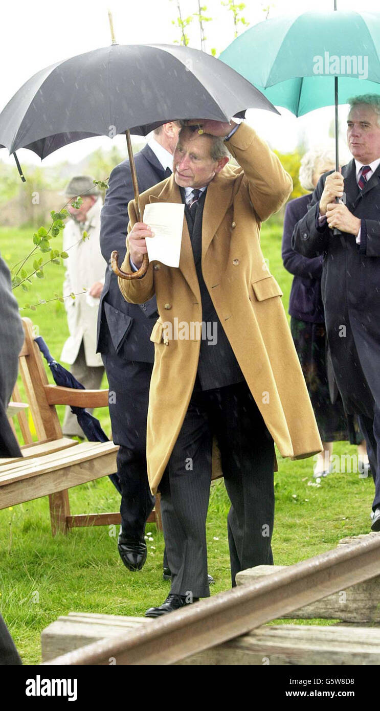 Prince Charles besucht Shropshire Stockfoto