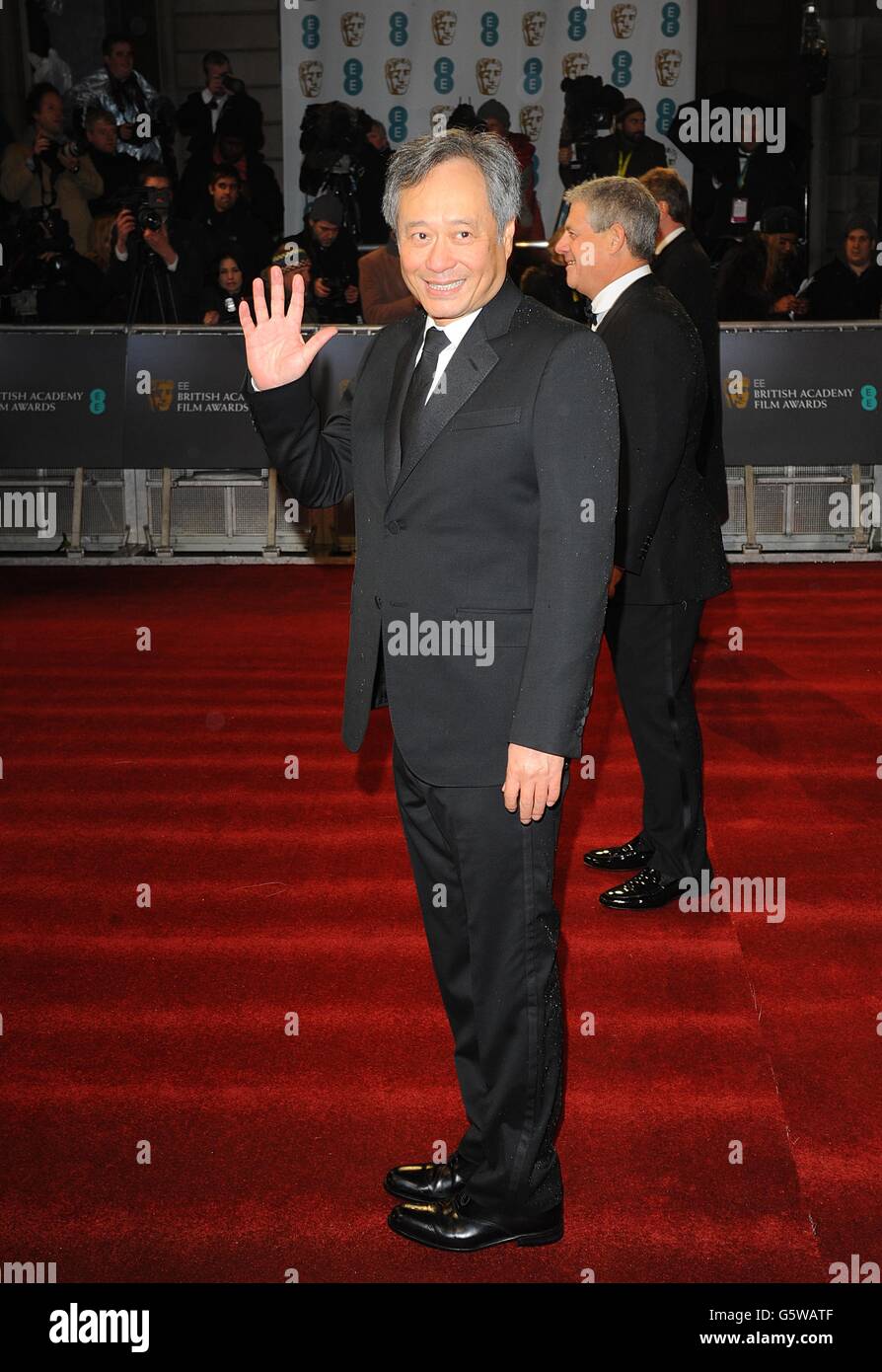 BAFTA Film Awards 2013 - Ankunft - London. Ang Lee bei der Ankunft für die British Academy Film Awards 2013 im Royal Opera House, Bow Street, London. Stockfoto