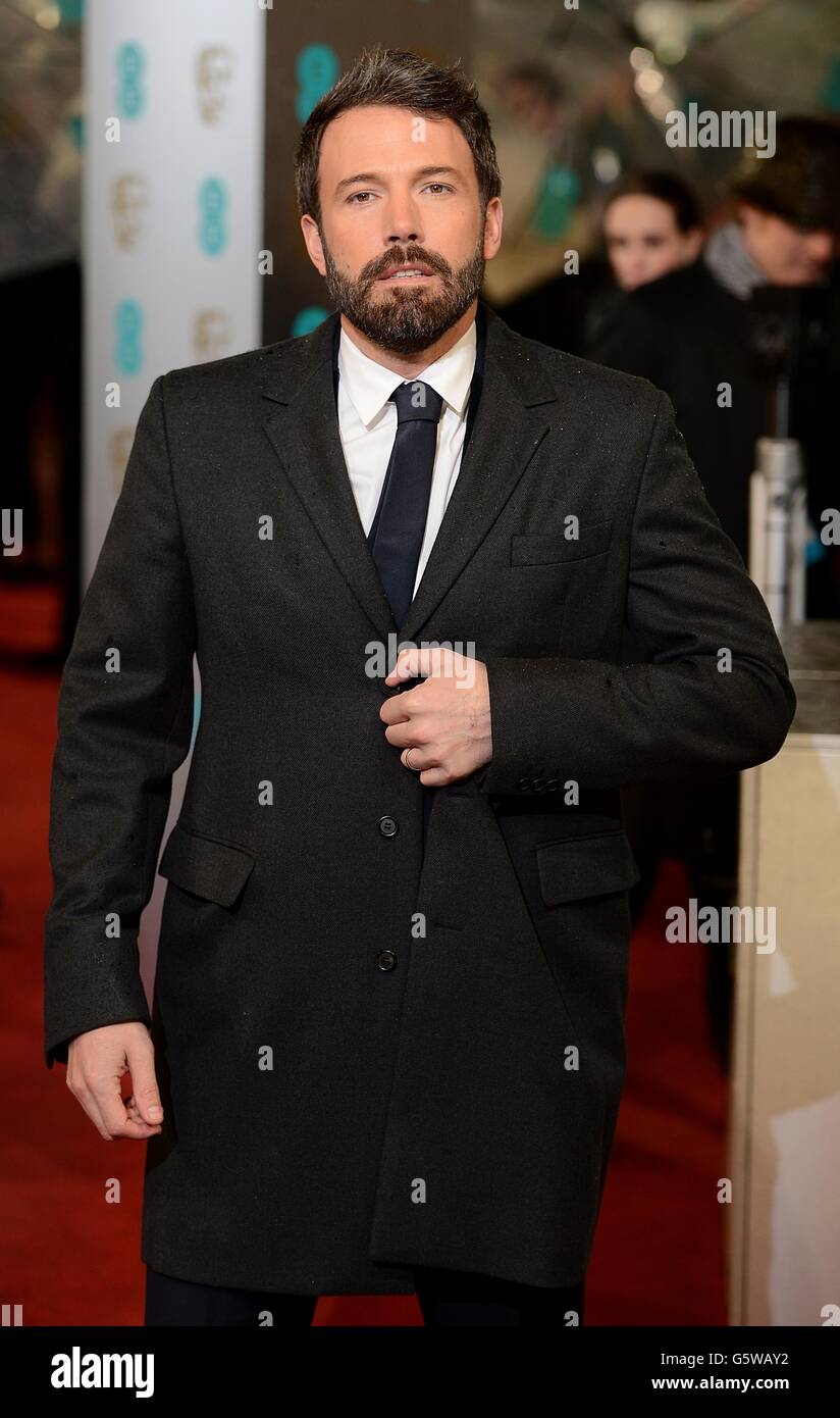 BAFTA Film Awards 2013 - Ankunft - London. Ben Affleck bei der Ankunft für die British Academy Film Awards 2013 im Royal Opera House, Bow Street, London. Stockfoto