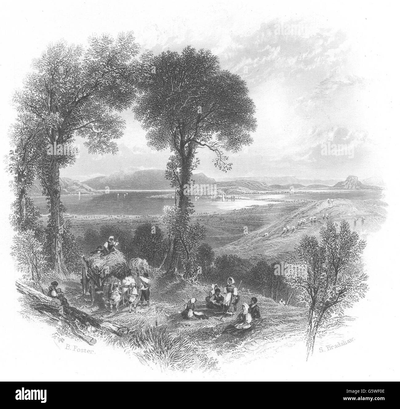 Deutschland: See Constanz, antiken print c1872 Stockfoto