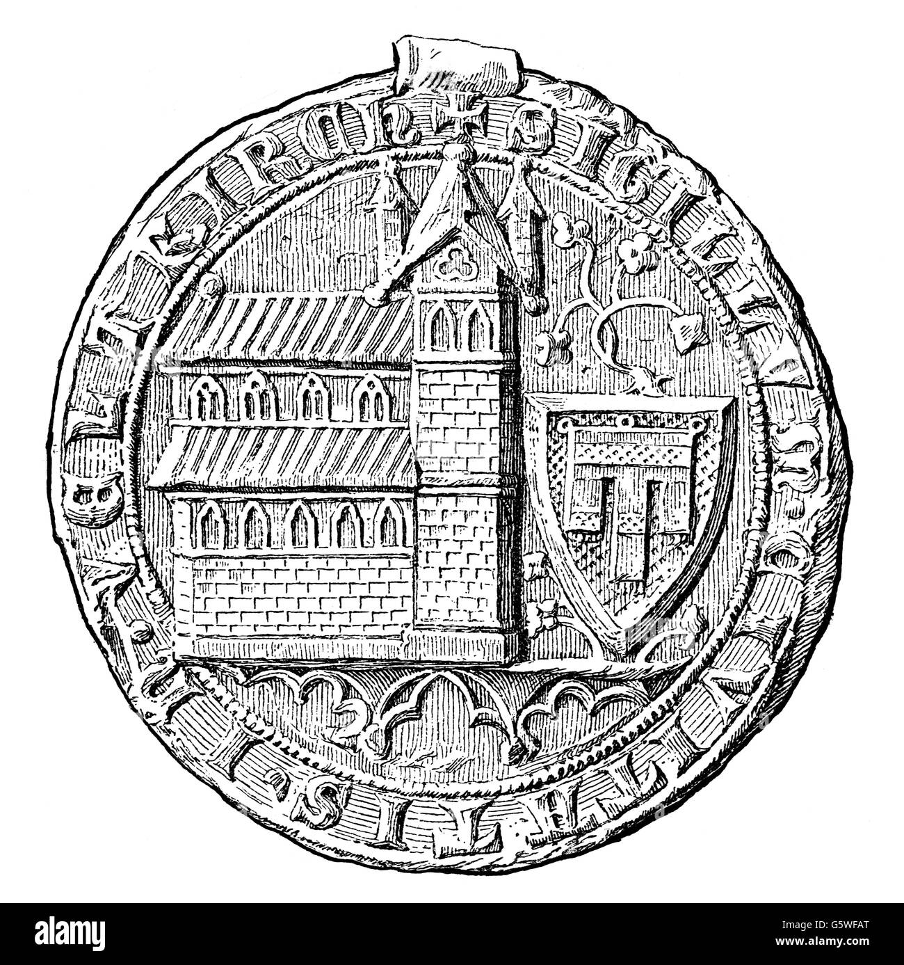 Heraldik, Robben, Österreich, Feldkirch, 1378, Zusatz-Rechte-Clearenzen-nicht verfügbar Stockfoto