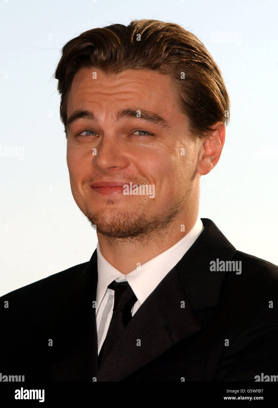 Leonardo DiCaprio beim Fotocall für „Gangs of New York“ im Palais des Festivals während des 55. Filmfestivals in Cannes. Stockfoto