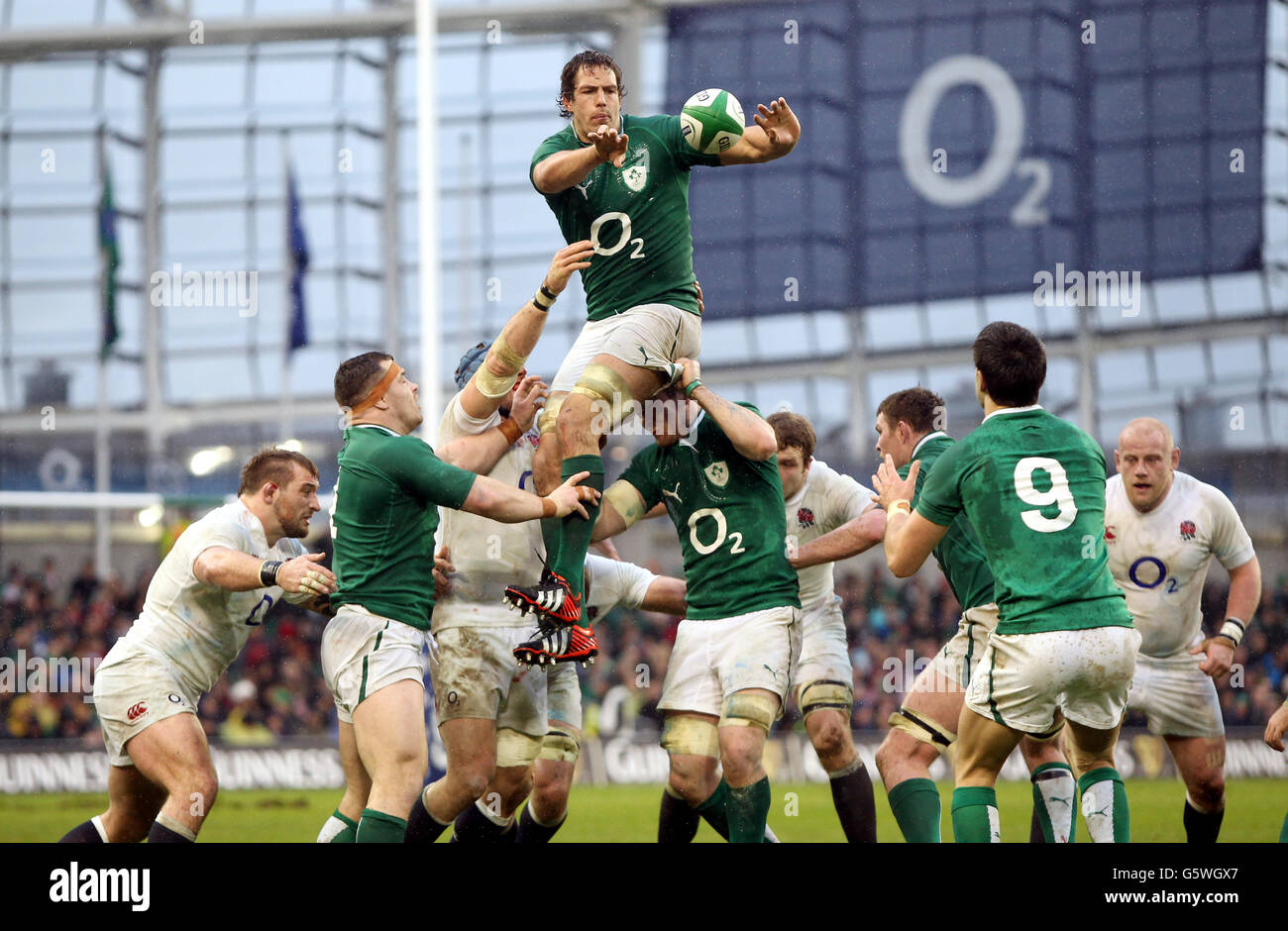 Rugby-Union - RBS 6 Nations Championship 2013 - Irland / England - Aviva Stadium Stockfoto
