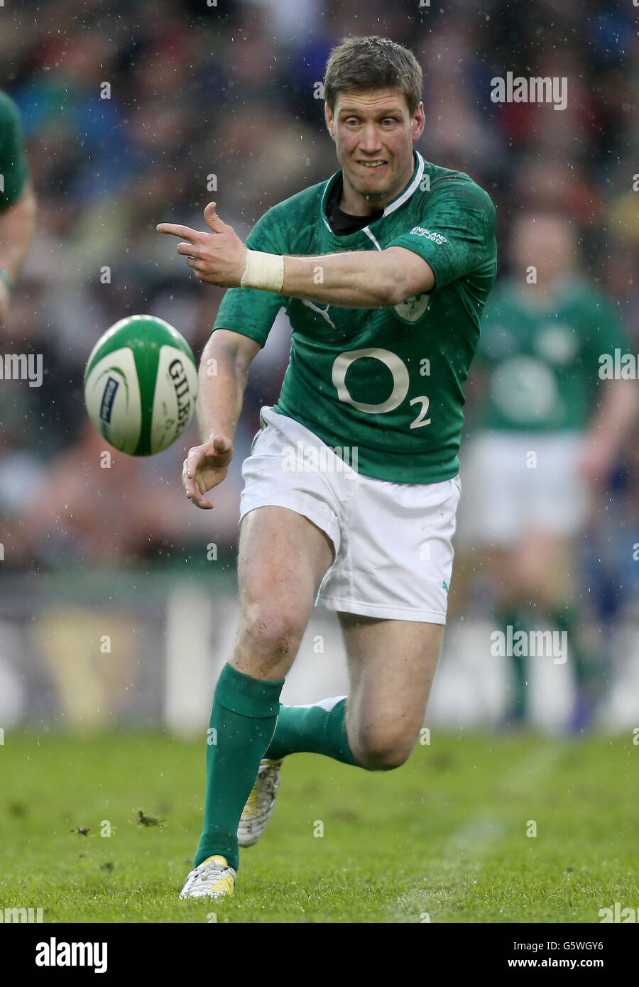 Rugby Union - RBS 6 Nations Championship 2013 - Irland - England - Aviva Stadium. Ronan O'Gara aus Irland während des RBS 6 Nations Championship-Spiels im Aviva Stadium, Dublin. Stockfoto