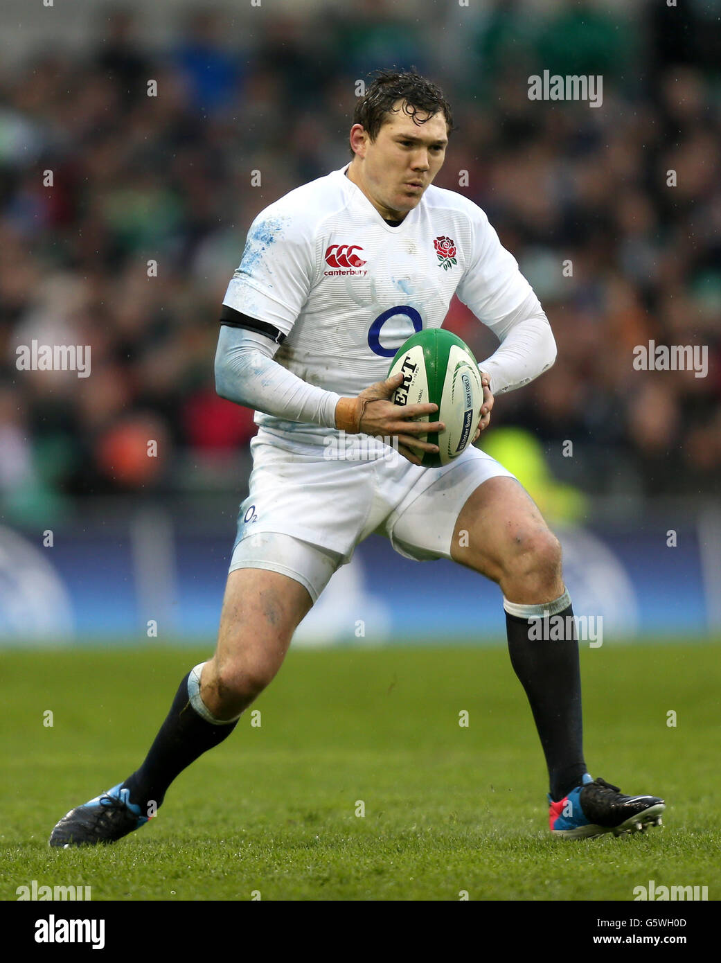 Rugby Union - RBS 6 Nations Championship 2013 - Irland - England - Aviva Stadium. Alex Goode aus England beim RBS 6 Nations Championship-Spiel im Aviva Stadium, Dublin. Stockfoto