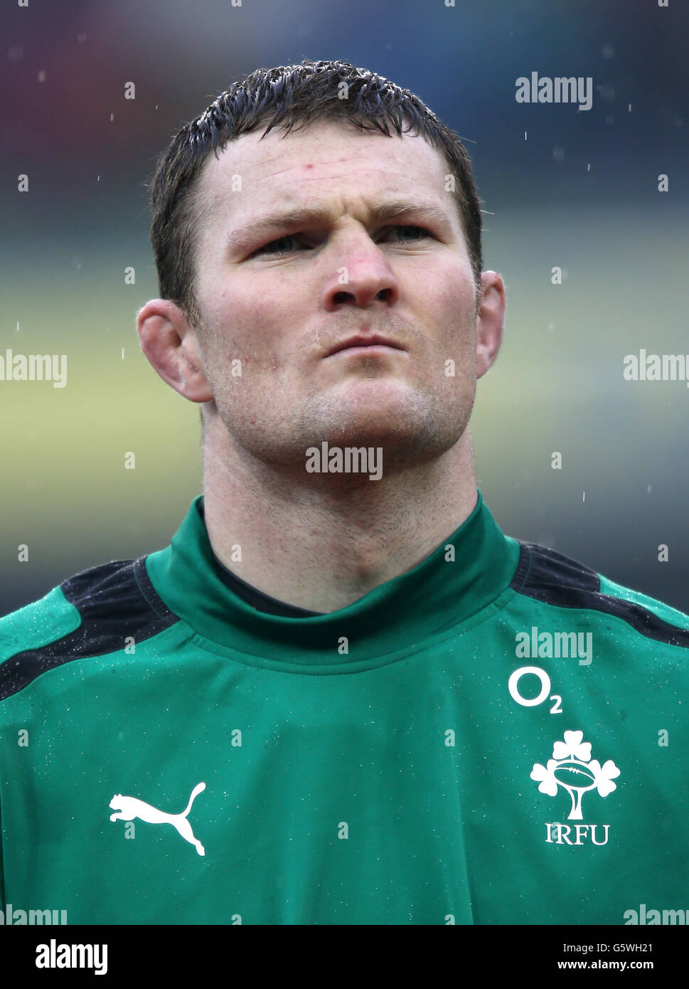 Rugby Union - RBS 6 Nations Championship 2013 - Irland - England - Aviva Stadium. Donnacha Ryan aus Irland während des RBS 6 Nations Championship-Spiels im Aviva Stadium, Dublin. Stockfoto