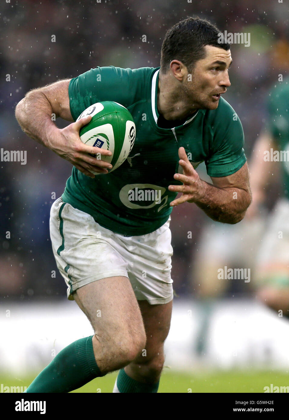 Rugby Union - RBS 6 Nations Championship 2013 - Irland - England - Aviva Stadium. Rob Kearney aus Irland beim RBS 6 Nations Championship-Spiel im Aviva Stadium, Dublin. Stockfoto
