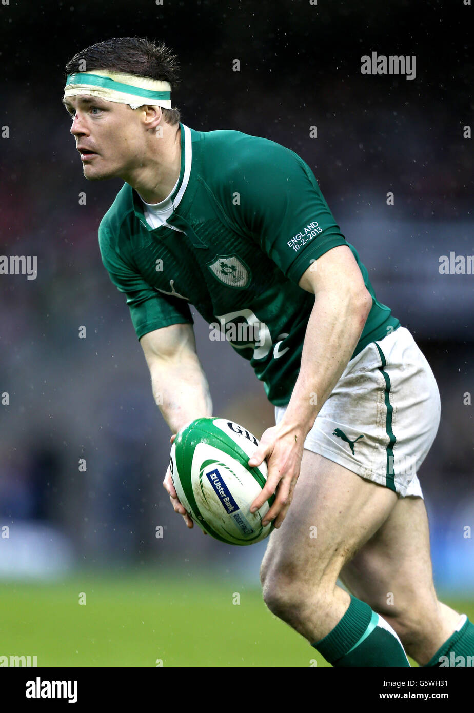 Rugby Union - RBS 6 Nations Championship 2013 - Irland - England - Aviva Stadium. Brian O'Driscoll aus Irland beim RBS 6 Nations Championship-Spiel im Aviva Stadium, Dublin. Stockfoto
