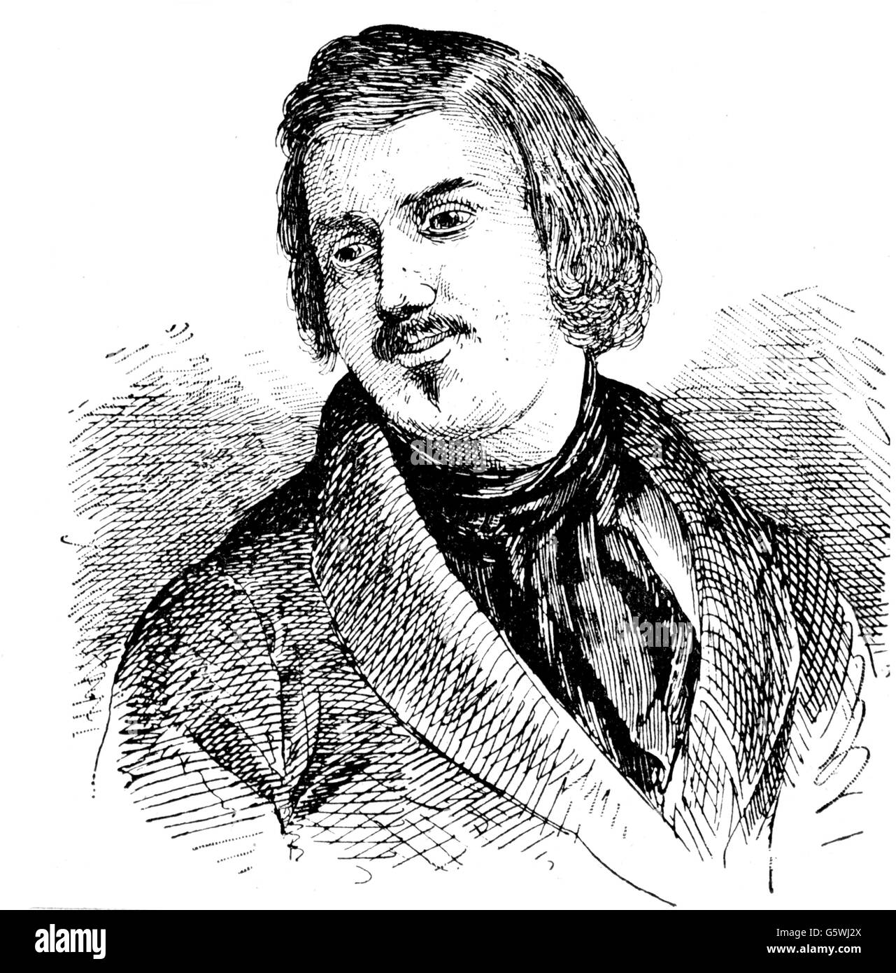 Balzac, Honore de, 20.5.1799 - 18.8.1850, französischer Autor/Schriftsteller, Porträt, Holzgravur, von: S. Stefan, 'Hundert-Jahr in Wort und Bild', Berlin, 1909, Stockfoto