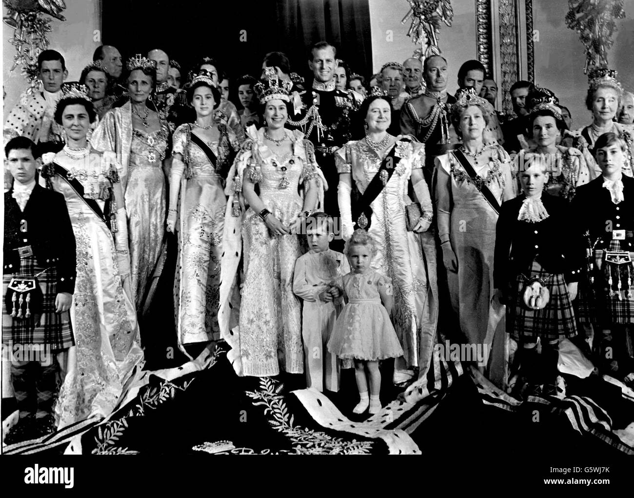 Royalty Kronung Von Queen Elizabeth Ii London Stockfotografie Alamy