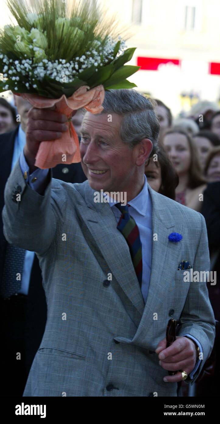 Der Prinz von Wales in Polen Stockfoto