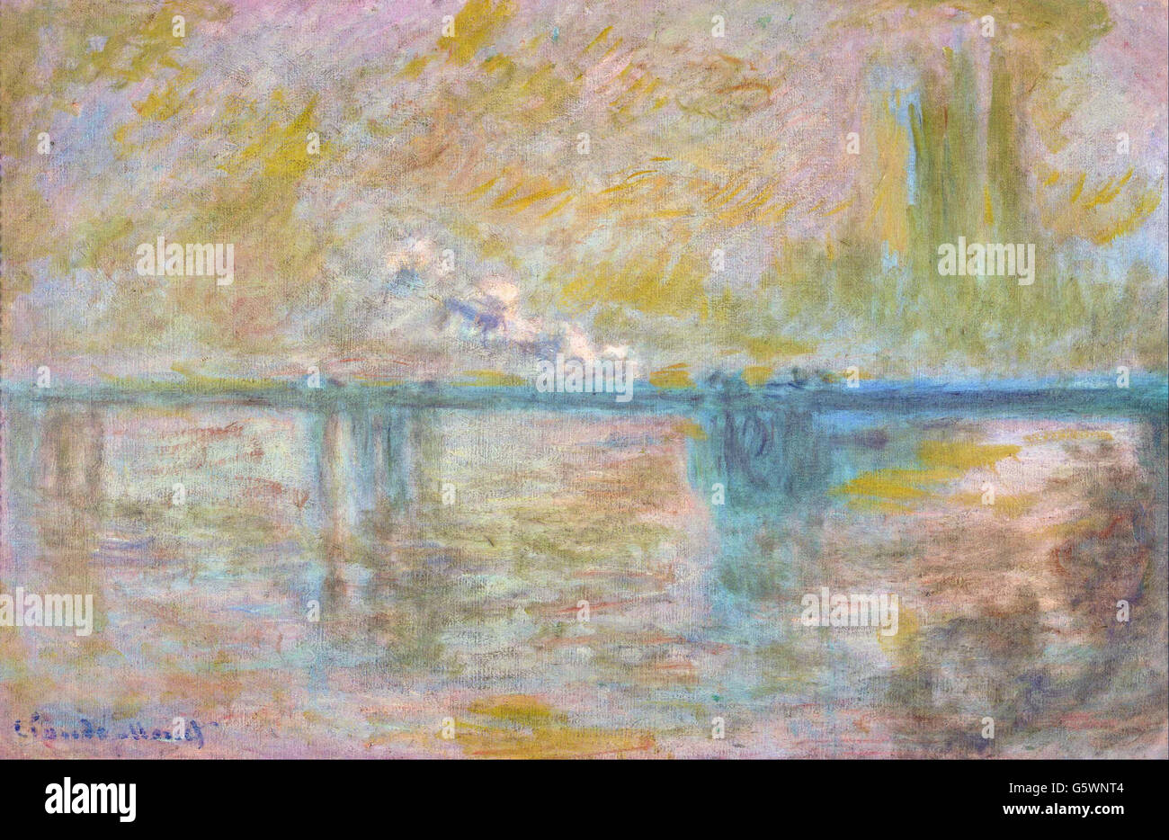 Claude Monet Charing Cross Bridge In London Stockfoto