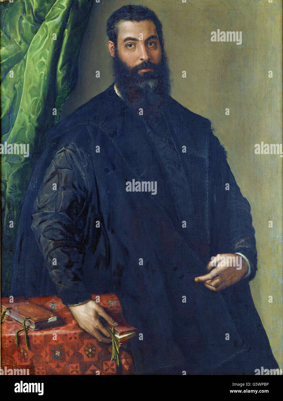 Francesco Salviati (Francesco de' Rossi)-Porträt eines Mannes Stockfoto