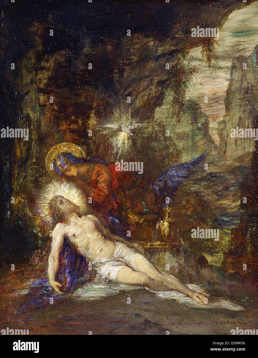 Gustave Moreau - Pietà Stockfoto