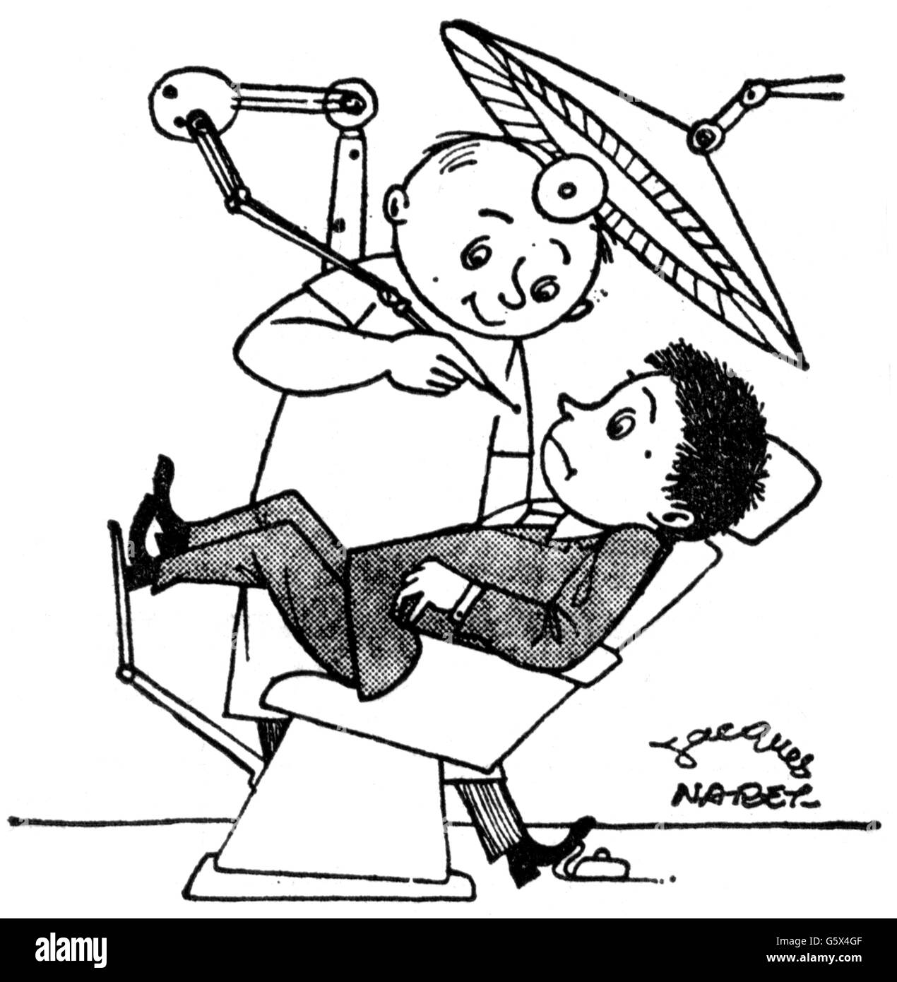Medizin, Karikatur, 'Just Laugh', aus: 'L'Humanite', Paris, 1963, zusätzliche-Rights-Clearences-not available Stockfoto