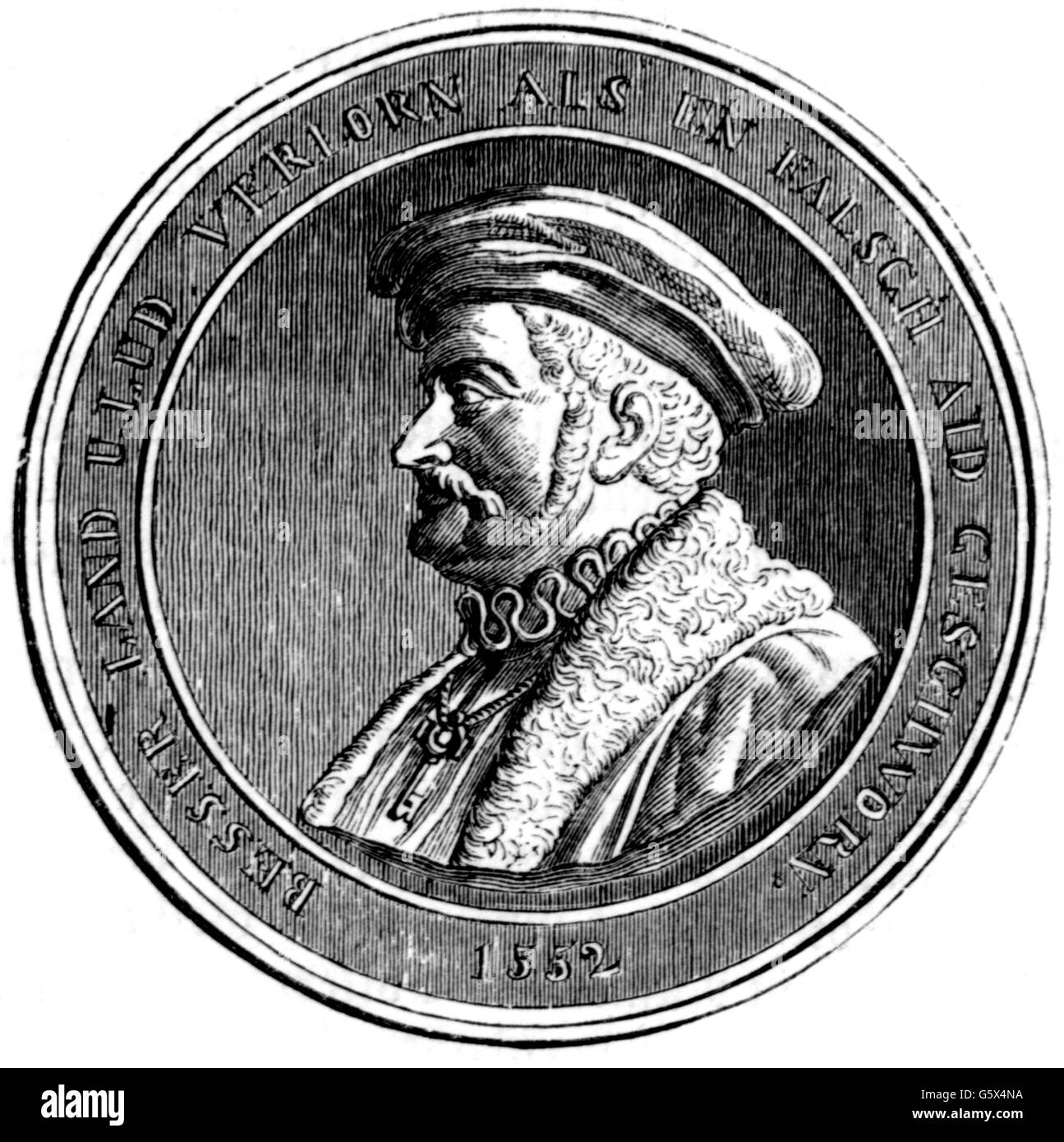 Politik, Verfassung, Deutschland, Kurfürstentum Hessen, Gedenkmünze zur Erinnerung an die Verfassung vom 8.1.1831, Zusatzrechte-Freiwertungen-nicht vorhanden Stockfoto