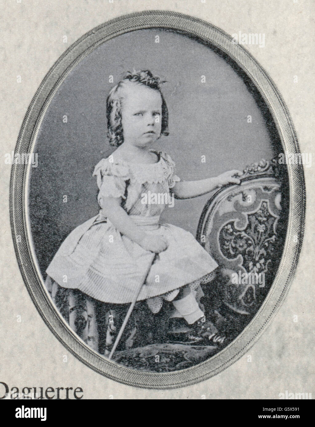 Fotografie, Daguerreotypie, junges Mädchen, von Jeremiah Gurney (1812 - 1895), USA, 1850 - 1860, zusätzliche-Rechte-Clearenzen-nicht verfügbar Stockfoto