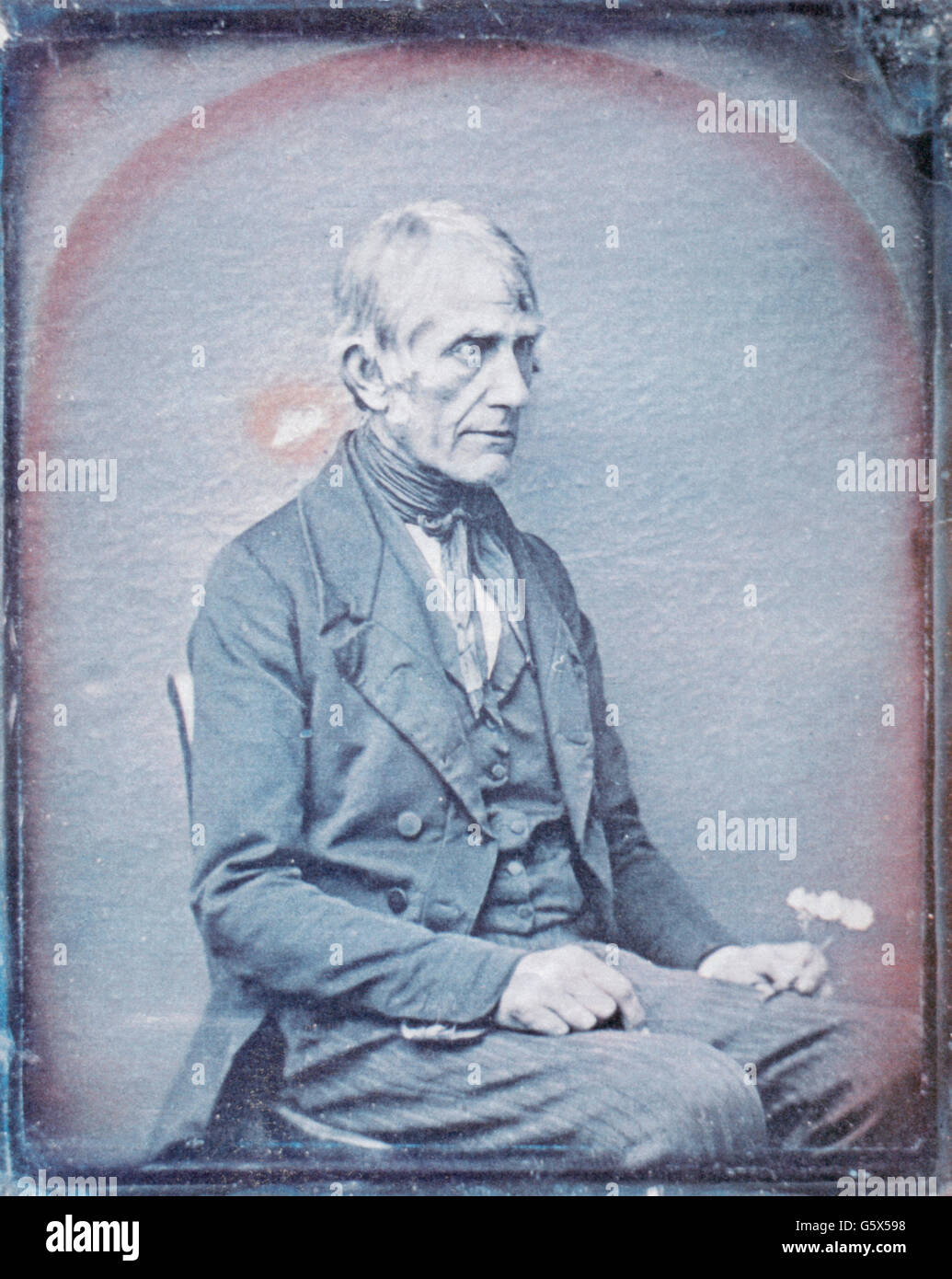 Buxton, Richard, 15.1.815 - 2.1.1865, britischer Wissenschaftler, Botaniker, halbe Länge, Daguerreotyp von John Benjamin Dancer (von 1812 bis 1887), 1851, Stockfoto