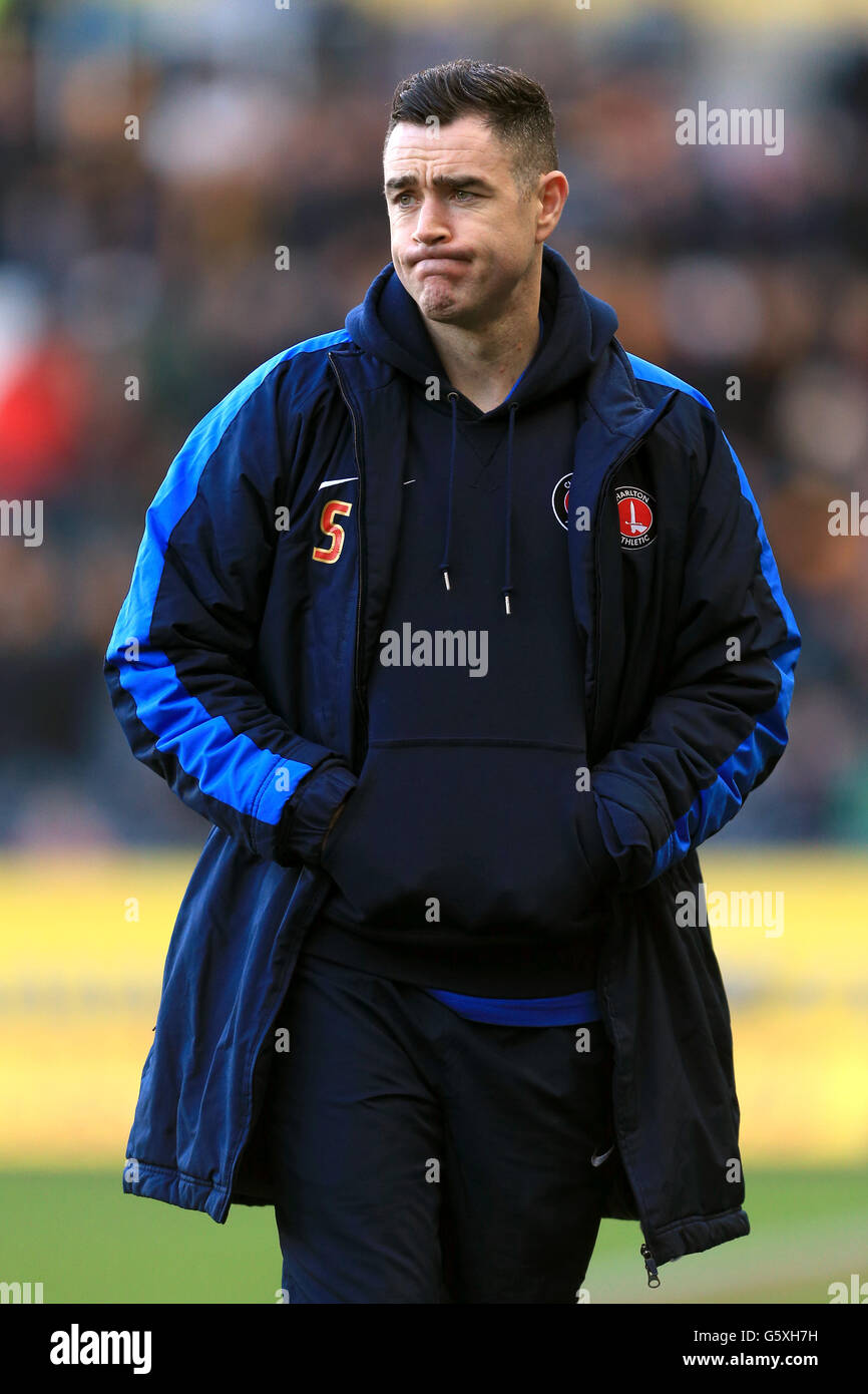 Fußball - npower Football League Championship - Hull City / Charlton Athletic - KC Stadium. Andrew Hughes, Charlton Athletic Stockfoto