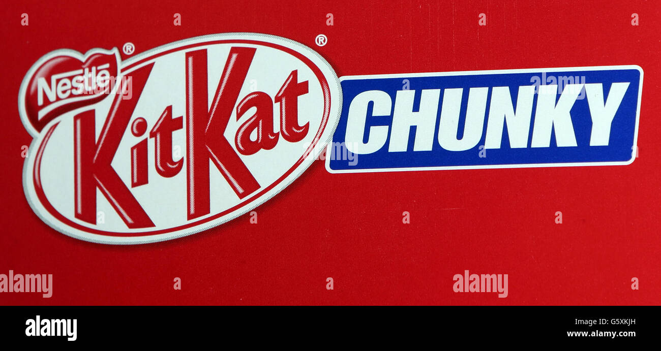 Ein allgemeines Bild von Nestle Kit Kat Chunky Stockfotografie - Alamy