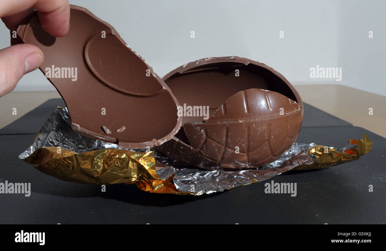 Ein allgemeines Bild von Nestle Kit Kat Osterei Stockfoto