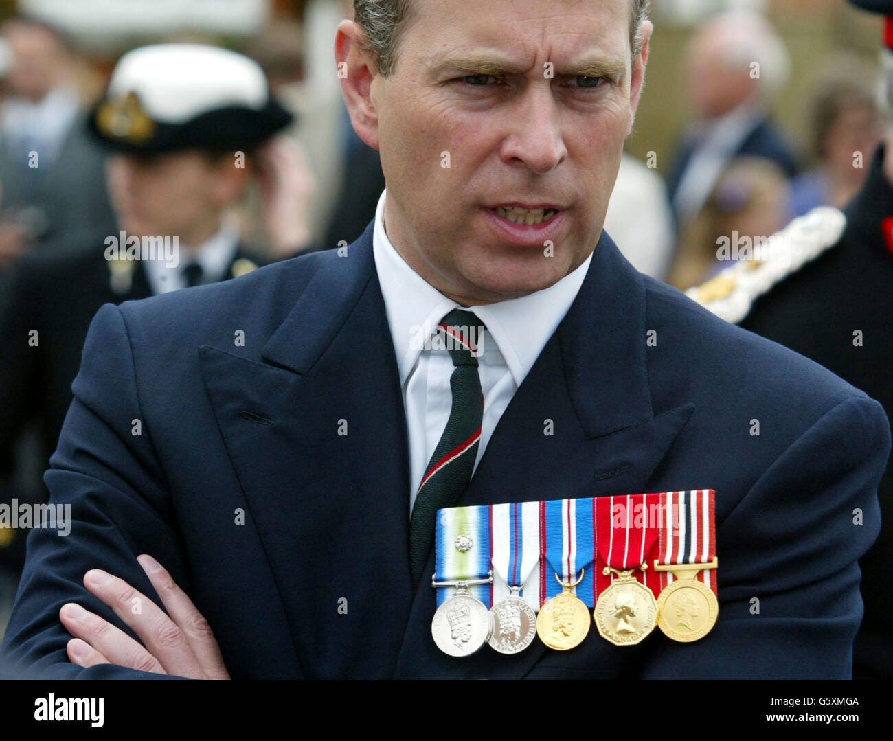 Prinz Andrew Falklands-Denkmal Stockfoto