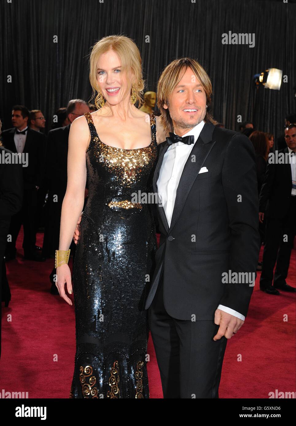 Nicole Kidman und Keith Urban kommen für die 85. Academy Awards im Dolby Theater, Los Angeles. Stockfoto