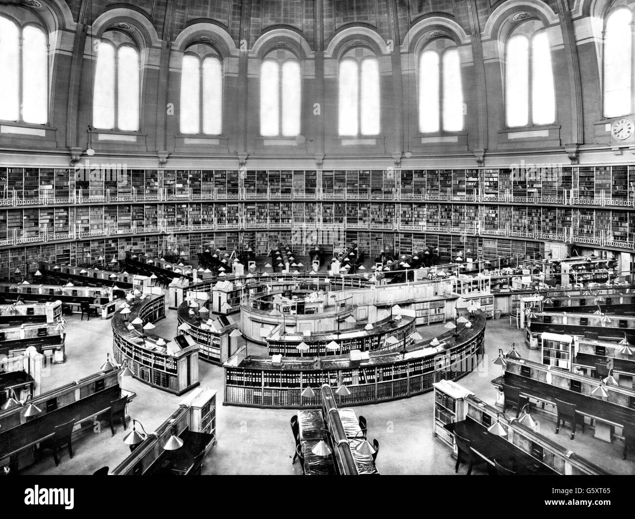 Gebäude und Wahrzeichen - britische Bibliothek Lesesaal - British Museum - London Stockfoto