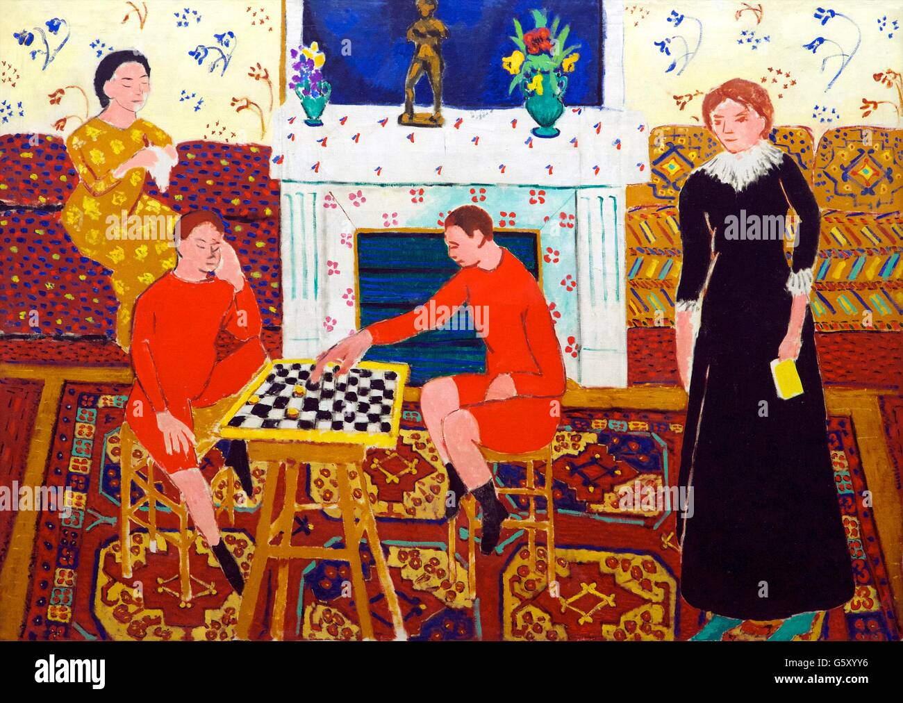 Der Maler Familie, Henri Matisse, 1911, Staatliche Eremitage, St. Petersburg, Russland Stockfoto