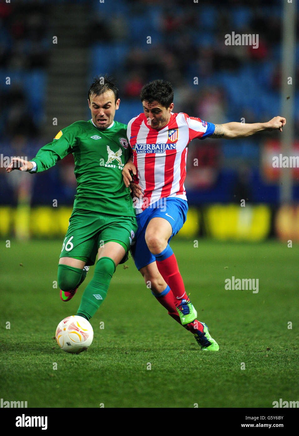 Fußball - UEFA Europa League - Runde der 32 - Hinspiel - Atletico Madrid V Rubin Kazan - Estadio Vicente Calderon Stockfoto