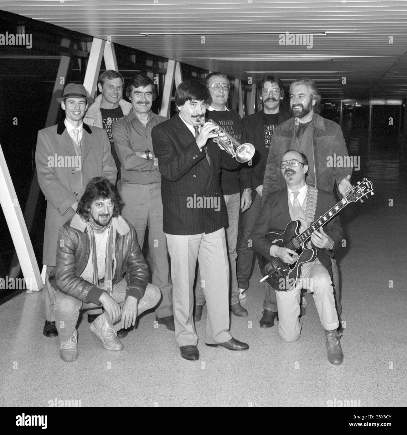 Musik - Jazz - Kenny Ball und seine Jazzmen - Heathrow, London Stockfoto