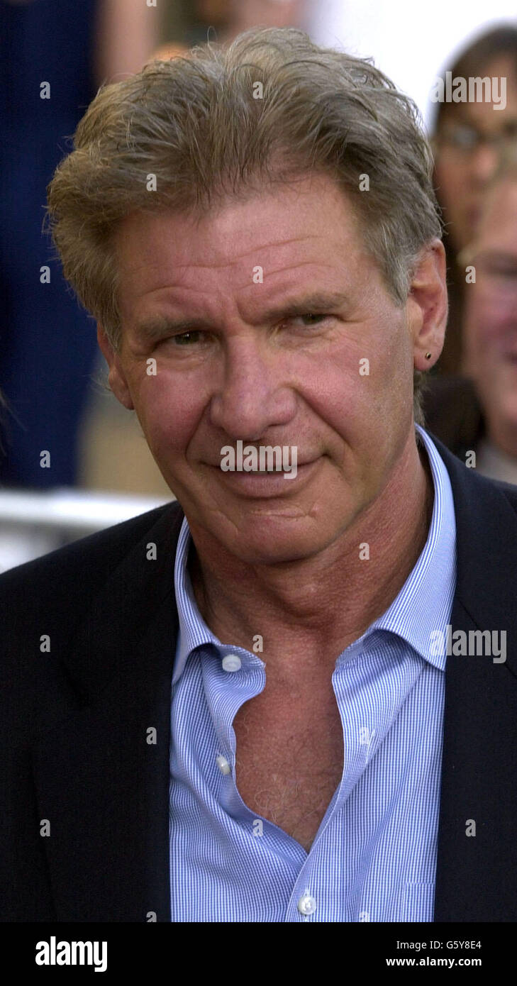 Schauspieler Harrison Ford kommt zur Premiere von K-19: The Widowmaker im Mann's Village in Westwood, Los Angeles. Stockfoto