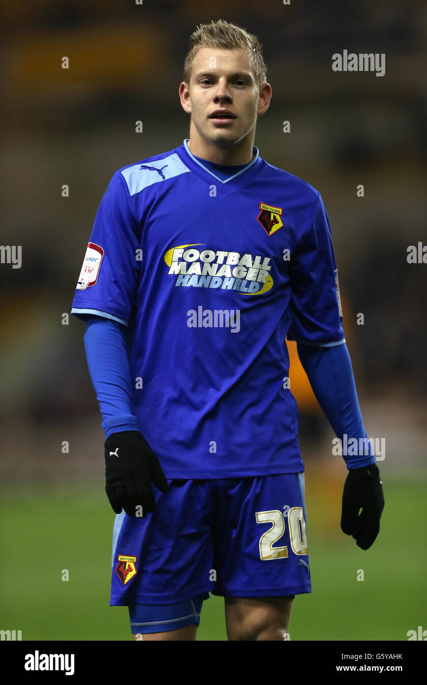 Fußball - npower Football League Championship - Wolverhampton Wanderers gegen Watford - Molineux. Watfords Matej Vydra während des npower Football League Championship-Spiels in Molineux, Wolverhampton. Stockfoto