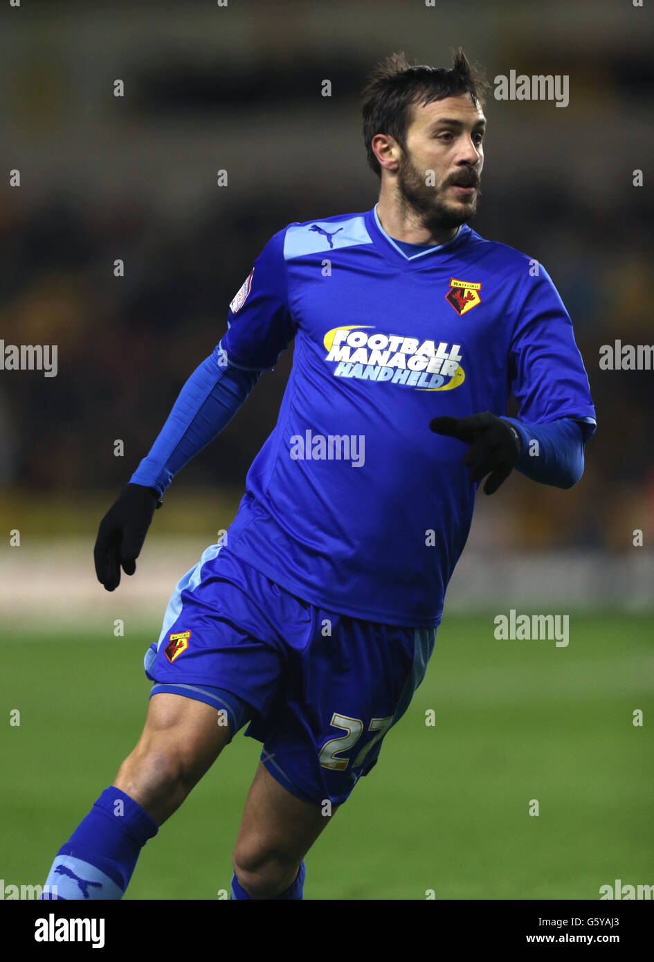 Fußball - npower Football League Championship - Wolverhampton Wanderers gegen Watford - Molineux. Watfords Marco Cassetti während des npower Football League Championship-Spiels in Molineux, Wolverhampton. Stockfoto