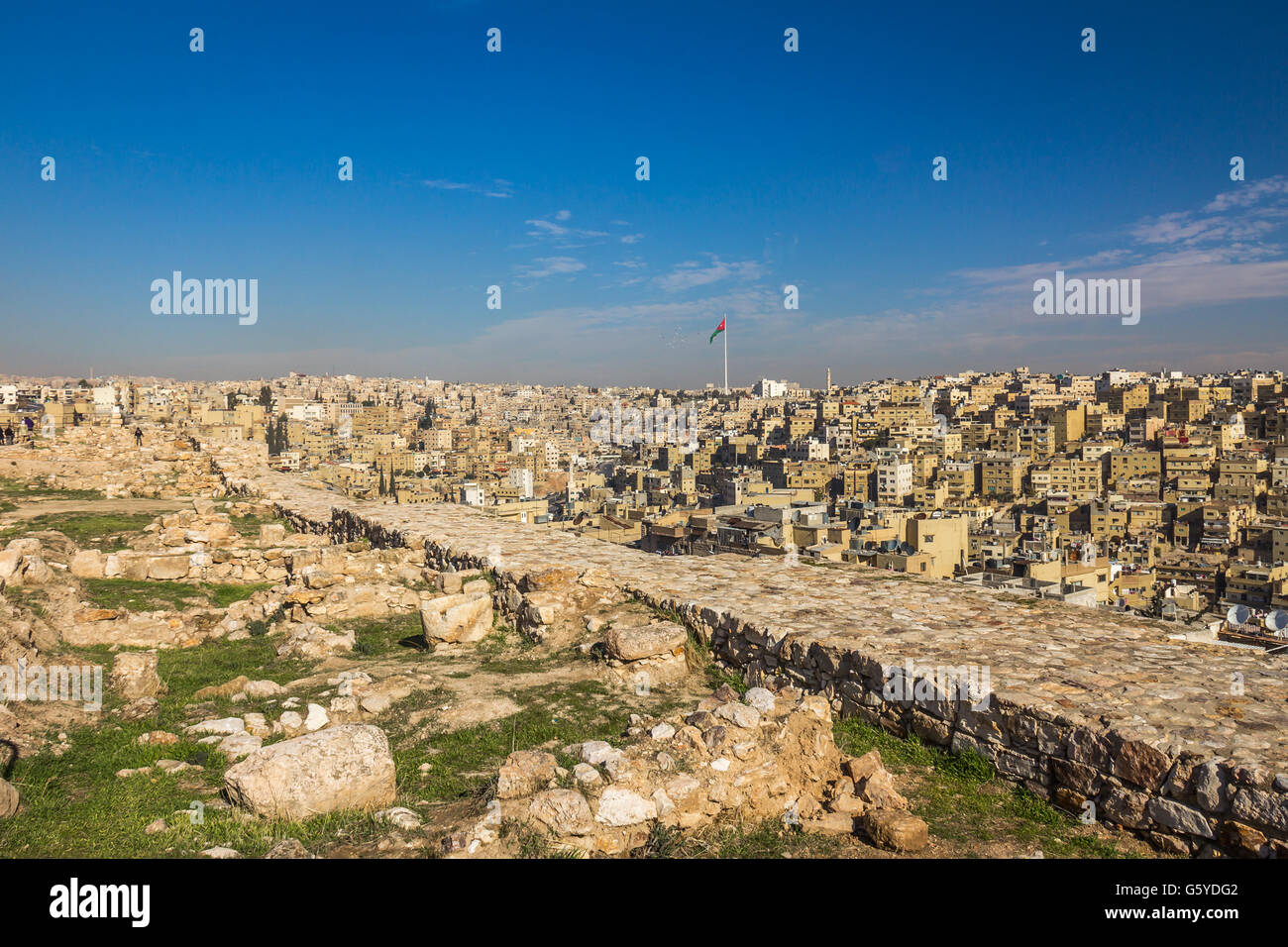 Stadt von Amman in Jordanien Stockfoto